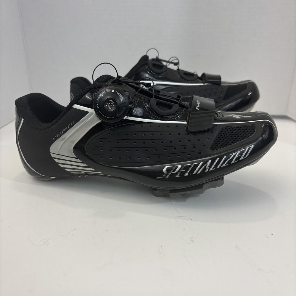 Specialized‎ Expert Rd Road Cycling Shoes Mens 7.5 40 Black Boa Cleats Carbon